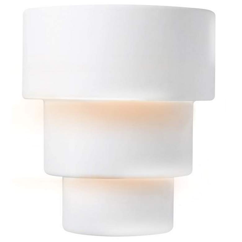 Image 1 Ambiance 14.25" High Gloss White Large Terrace Outdoor LED Wall Sconce