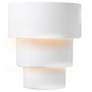 Ambiance 14.25" High Gloss White Large Terrace Outdoor LED Wall Sconce