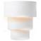 Ambiance 14.25" High Gloss White Large Terrace Outdoor LED Wall Sconce
