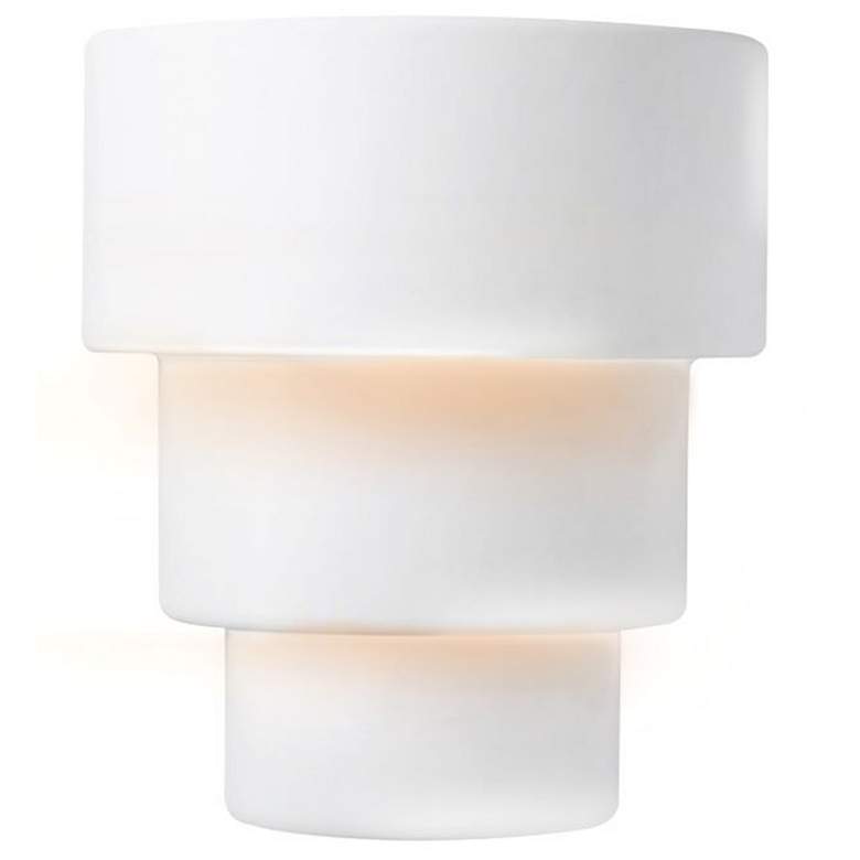 Image 1 Ambiance 14.25" High Gloss White Large Terrace Outdoor Wall Sconce