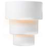 Ambiance 14.25" High Gloss White Large Terrace Wall Sconce
