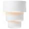 Ambiance 14.25" High Gloss White Large Terrace Wall Sconce
