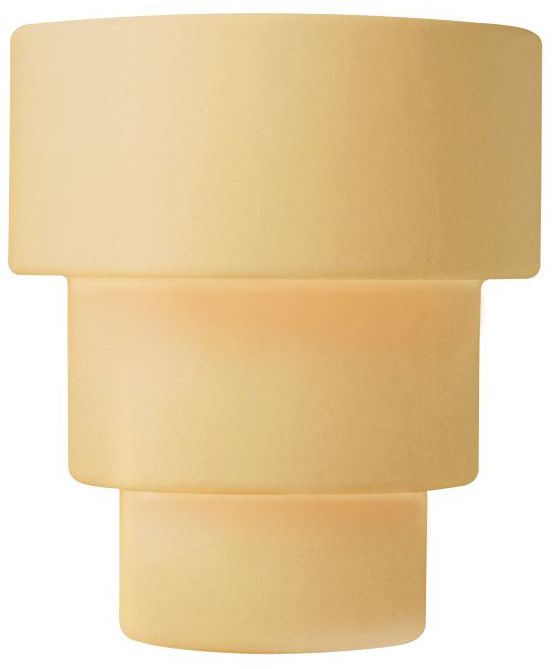 Ambiance 14.25" High Large Terrace Muted Yellow Outdoor LED Wall Sconce