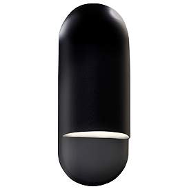Image1 of Ambiance 14" High Black Capsule LED ADA Outdoor Wall Sconce
