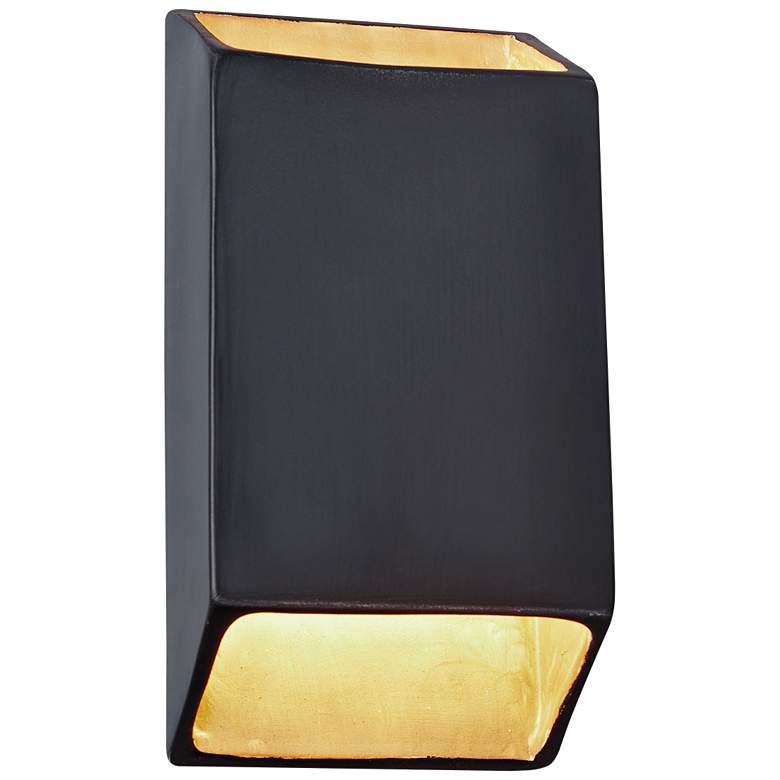 Image 1 Ambiance 14 inch High Carbon Matte Black LED Wall Sconce