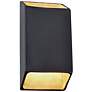 Ambiance 14" High Carbon Matte Black LED Wall Sconce