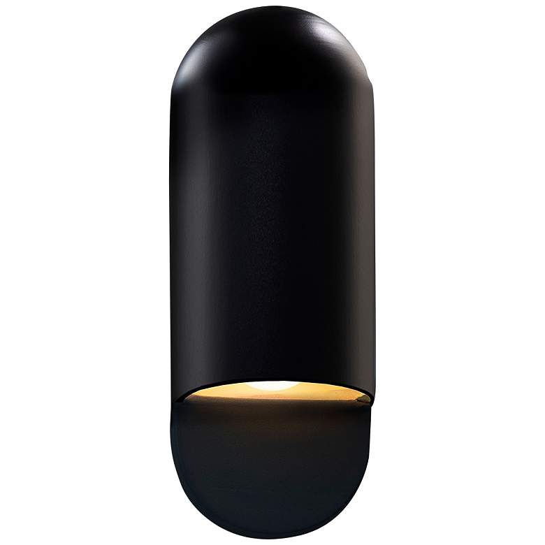 Image 1 Ambiance 14" High Carbon Matte Black Outdoor Wall Light