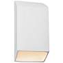 Ambiance 14" High Gloss White Ceramic Modern LED Outdoor Wall Light