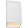 Ambiance 14" High Gloss White Ceramic Modern LED Outdoor Wall Light