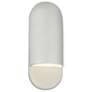 Ambiance 14"H Matte White Capsule ADA Outdoor Wall Sconce