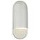 Ambiance 14"H Matte White Capsule ADA Outdoor Wall Sconce