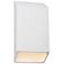 Ambiance 14"H White Tapered Rectangle Closed LED Wall Sconce