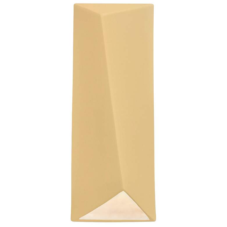 Image 1 Ambiance 16.25" Closed Top Yellow Diagonal Rectangle ADA Outdoor LED S