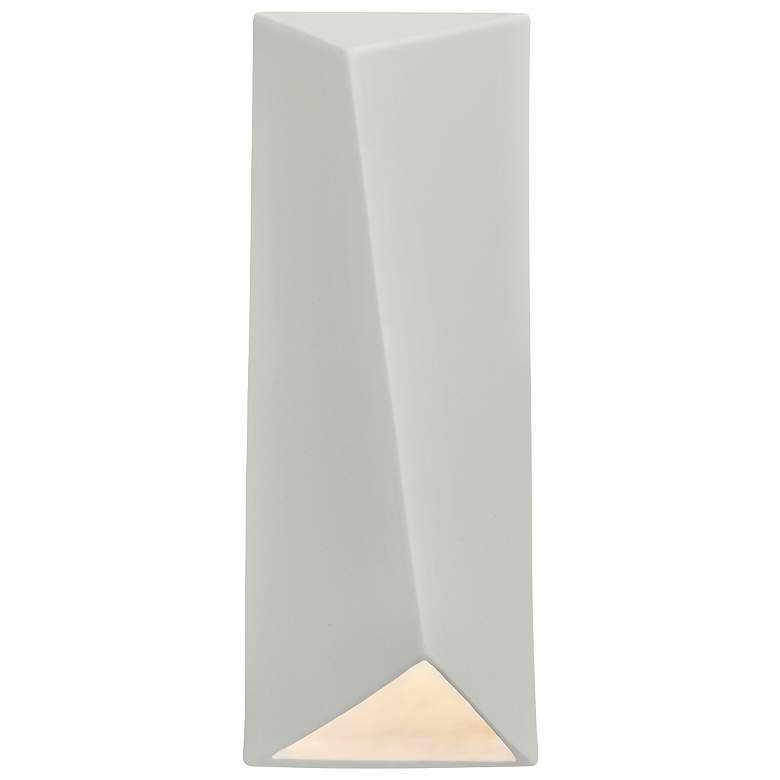 Image 1 Ambiance 16 1/4 inch High Matte White Rectangle LED ADA Sconce