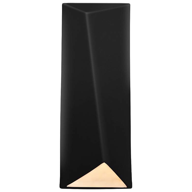 Image 1 Ambiance 16 1/4"H Carbon Rectangle Closed Top LED ADA Sconce