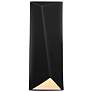 Ambiance 16 1/4"H Carbon Rectangle Closed Top LED ADA Sconce