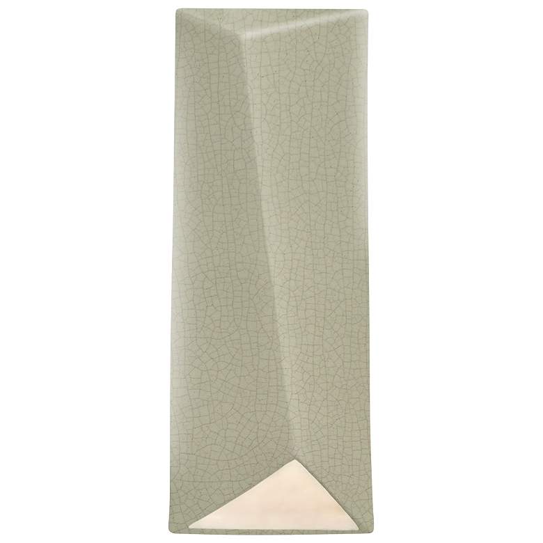 Image 1 Ambiance 16 1/4 inchH Celadon Rectangle Closed ADA LED Sconce