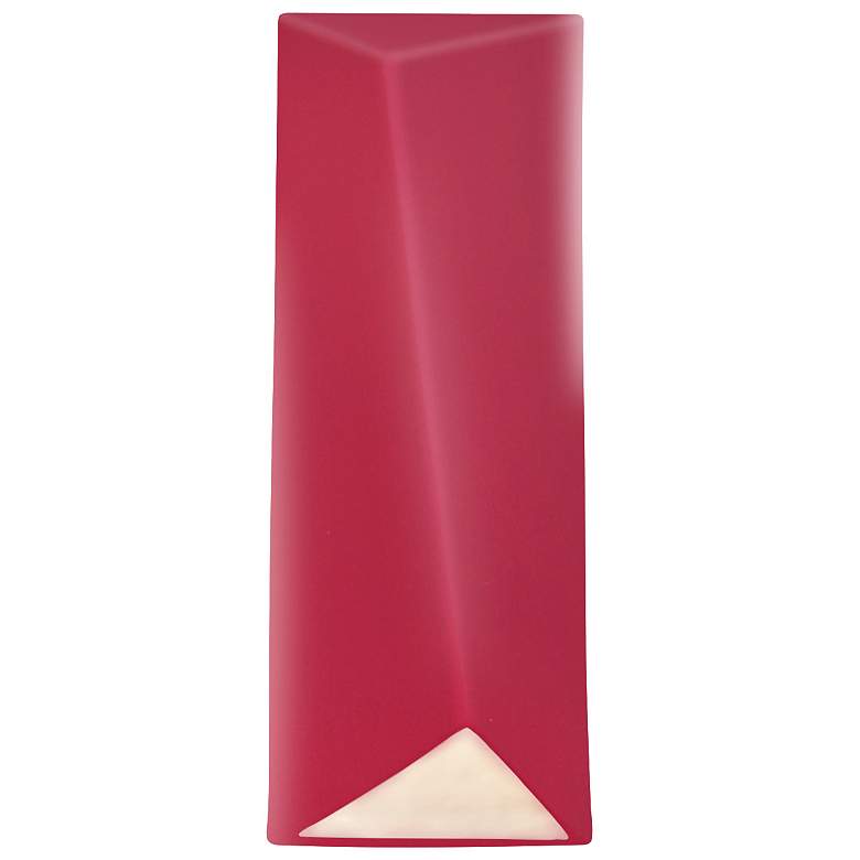 Image 1 Ambiance 16 1/4 inchH Cerise Rectangle Closed LED ADA Sconce