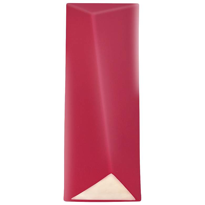 Image 1 Ambiance 16 1/4"H Cerise Rectangle Closed LED Outdoor Sconce
