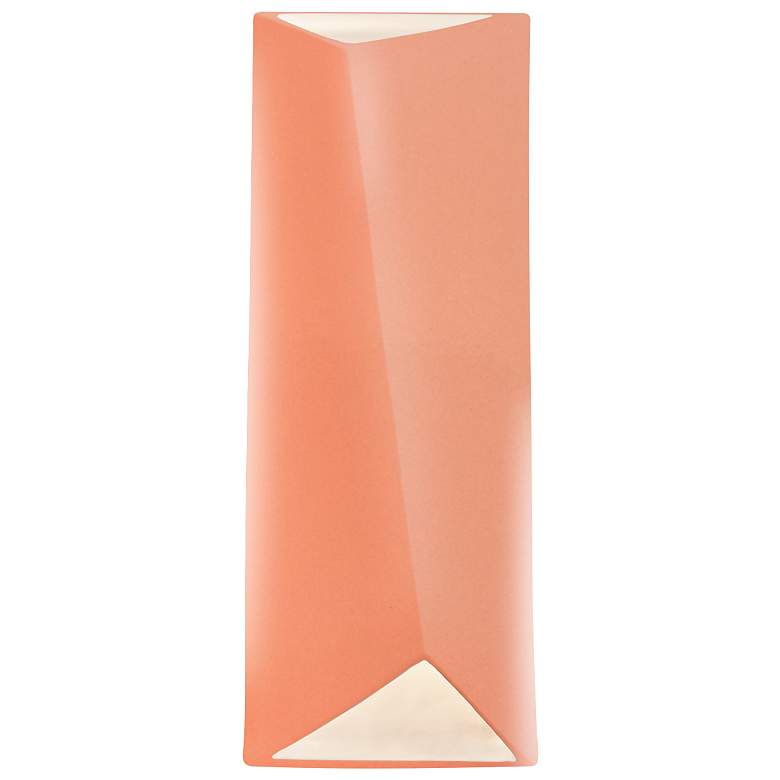 Image 1 Ambiance 16 1/4"H Gloss Blush Rectangle LED ADA Wall Sconce