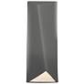 Ambiance 16 1/4"H Gray Rectangle Closed LED ADA Wall Sconce