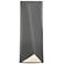 Ambiance 16 1/4"H Gray Rectangle Closed LED ADA Wall Sconce