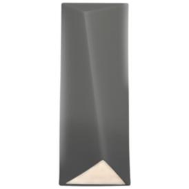 Ambiance 16 1/4"H Gray Rectangle Closed LED ADA Wall Sconce Ambiance 16 1/4"H Gray Rectangle Closed LED ADA Wall Sconce