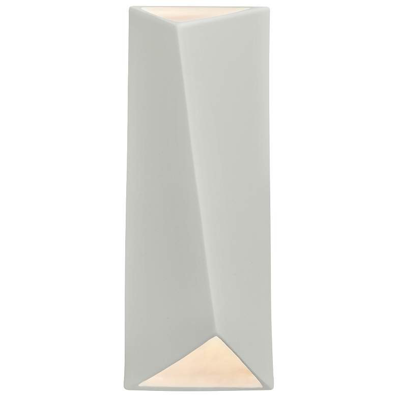 Image 1 Ambiance 16 1/4 inchH Matte White Rectangle LED ADA Wall Sconce