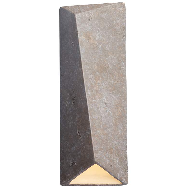 Image 1 Ambiance 16 1/4 inchH Mocha Rectangle Closed LED Outdoor Sconce