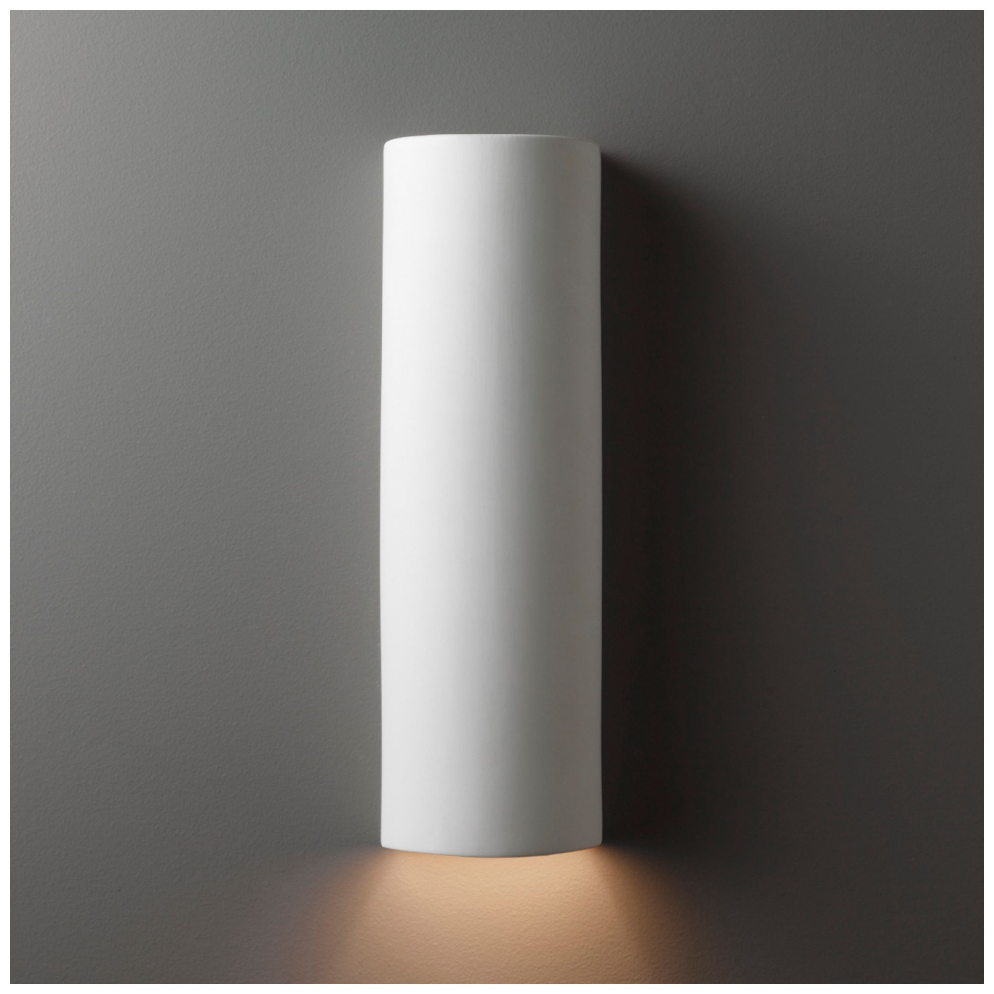 Image 2 Ambiance 17" High Bisque Tube Closed Top ADA Outdoor Wall Sconce more views