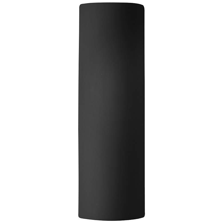 Image 1 Ambiance 17" High Carbon Matte Black Tube ADA Wall Sconce