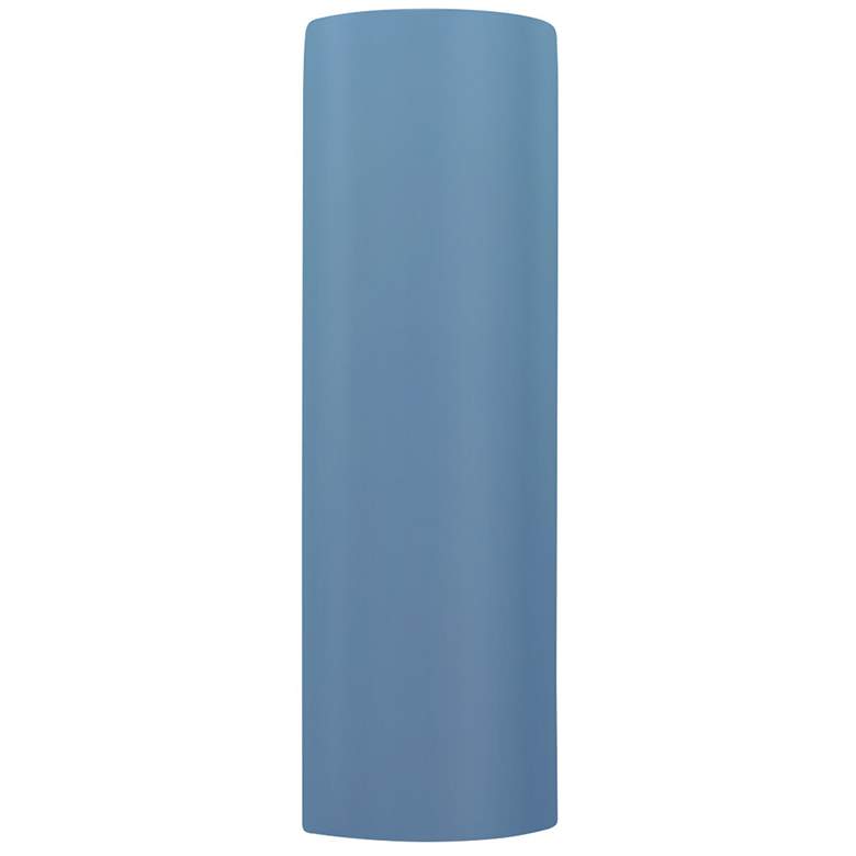 Image 1 Ambiance 17" Open Sky Blue Tube ADA Wall Sconce