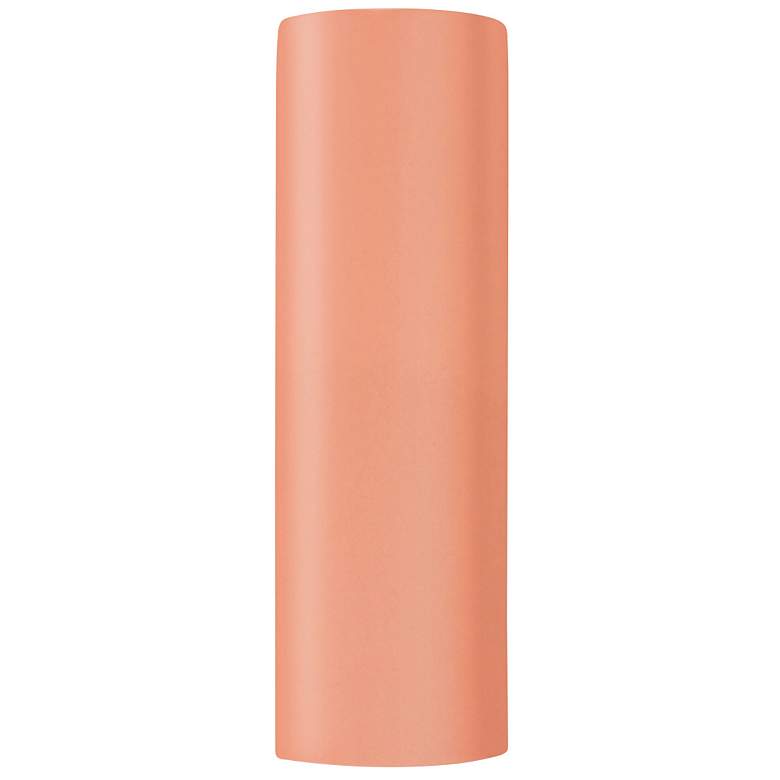 Image 1 Ambiance 17"H Blush Tube Closed LED ADA Outdoor Wall Sconce