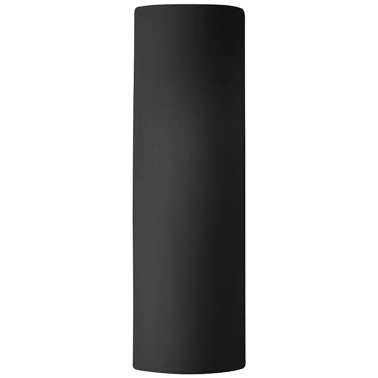 Image 1 Ambiance 17"H Carbon Black Gold Tube Closed LED ADA Sconce
