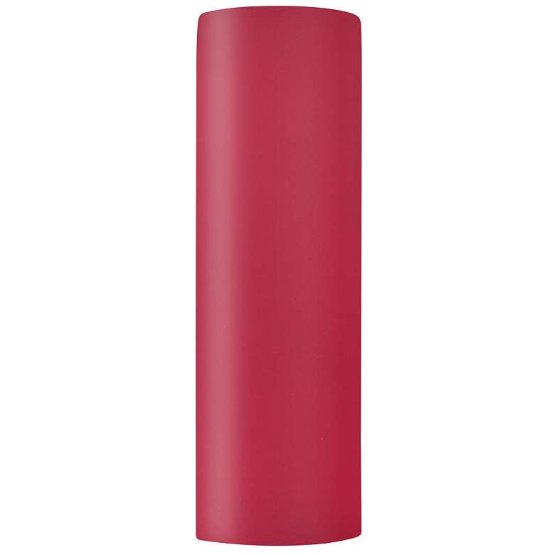 Image 1 Ambiance 17 inchH Cerise Tube Closed Top LED ADA Wall Sconce