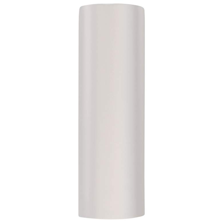 Image 1 Ambiance 17"H Gloss White Ceramic Tube ADA Outdoor Sconce