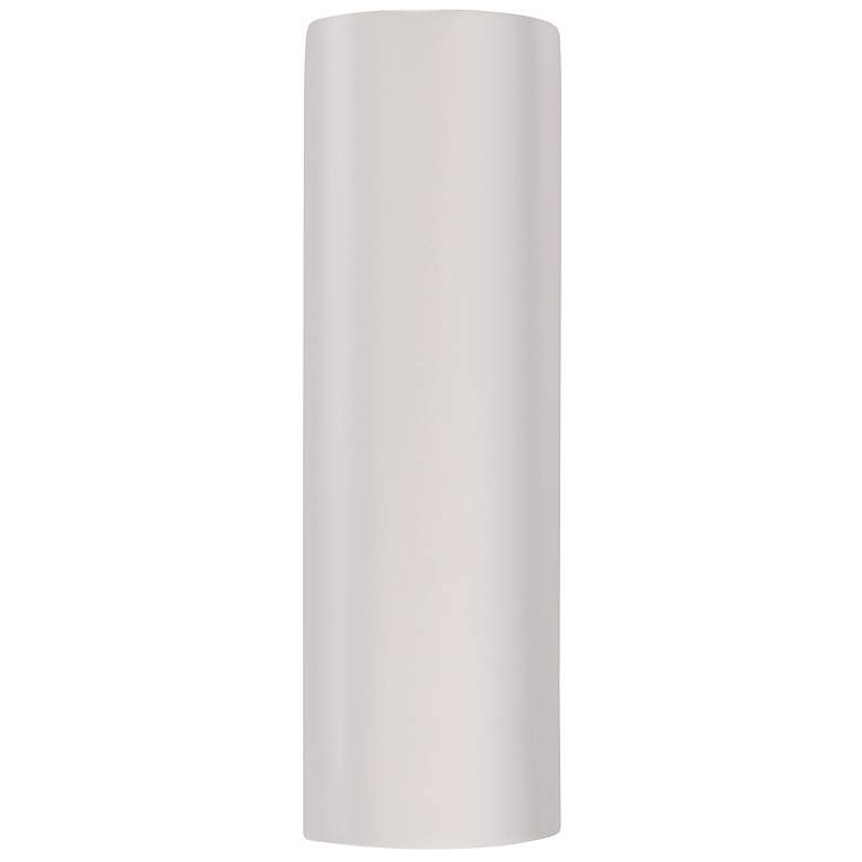 Image 1 Ambiance 17"H Gloss White Ceramic Tube ADA Wall Sconce