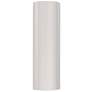 Ambiance 17"H Gloss White Ceramic Tube Closed Top ADA Sconce