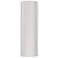 Ambiance 17"H Gloss White Tube Closed Top ADA Wall Sconce