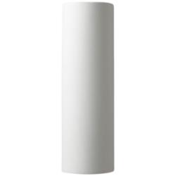 Ambiance 17"H Matte White Gold Tube Closed ADA Wall Sconce