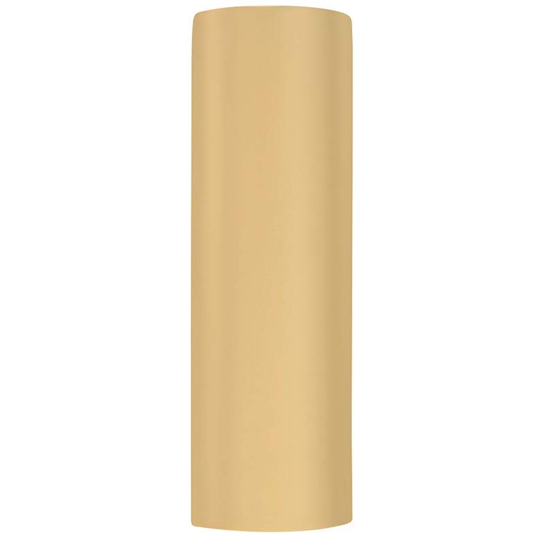 Image 1 Ambiance 17"H Open Muted Yellow Tube ADA LED Wall Sconce