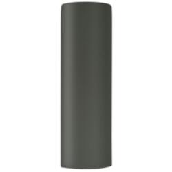 Ambiance 17"H Pewter Green Tube Closed LED ADA Wall Sconce