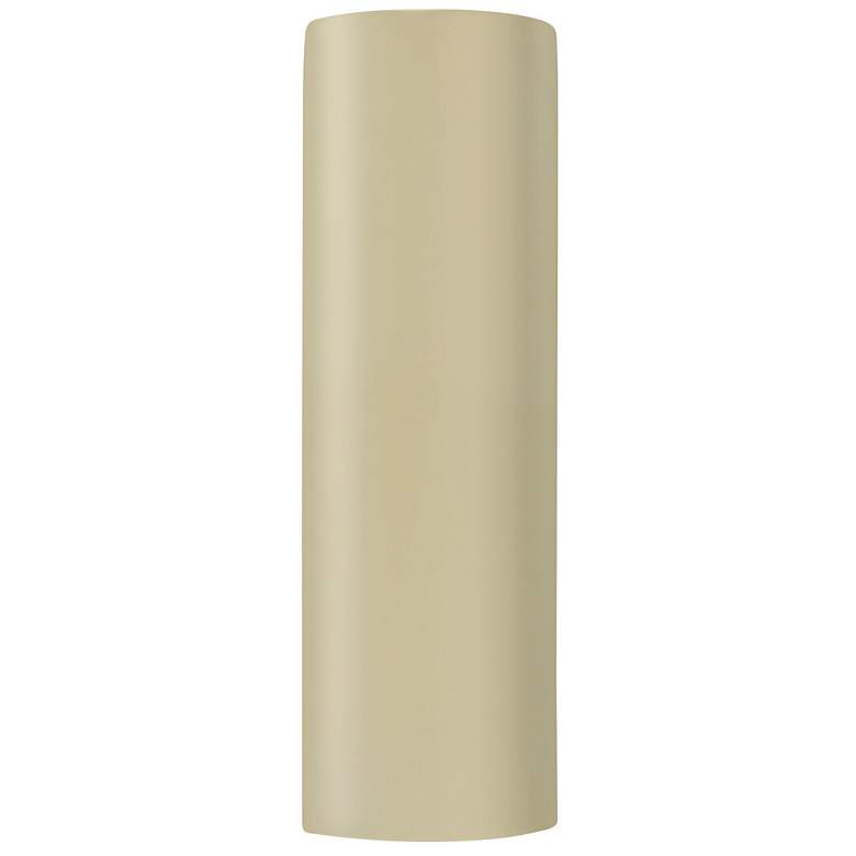 Image 1 Ambiance 17"H Vanilla Gloss Tube LED ADA Outdoor Wall Sconce