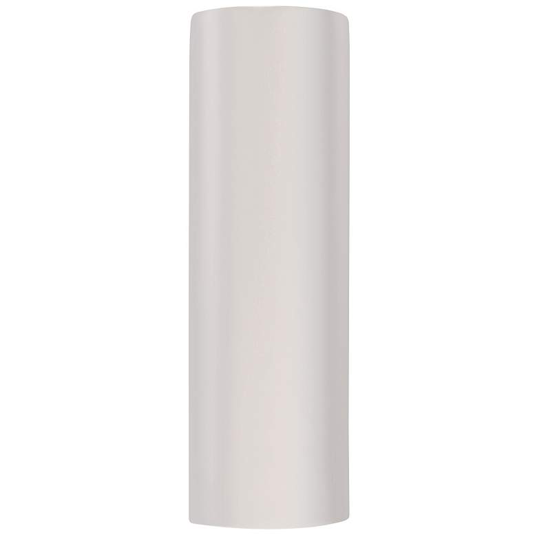 Image 1 Ambiance 17"H White Tube Closed Top LED ADA Wall Sconce