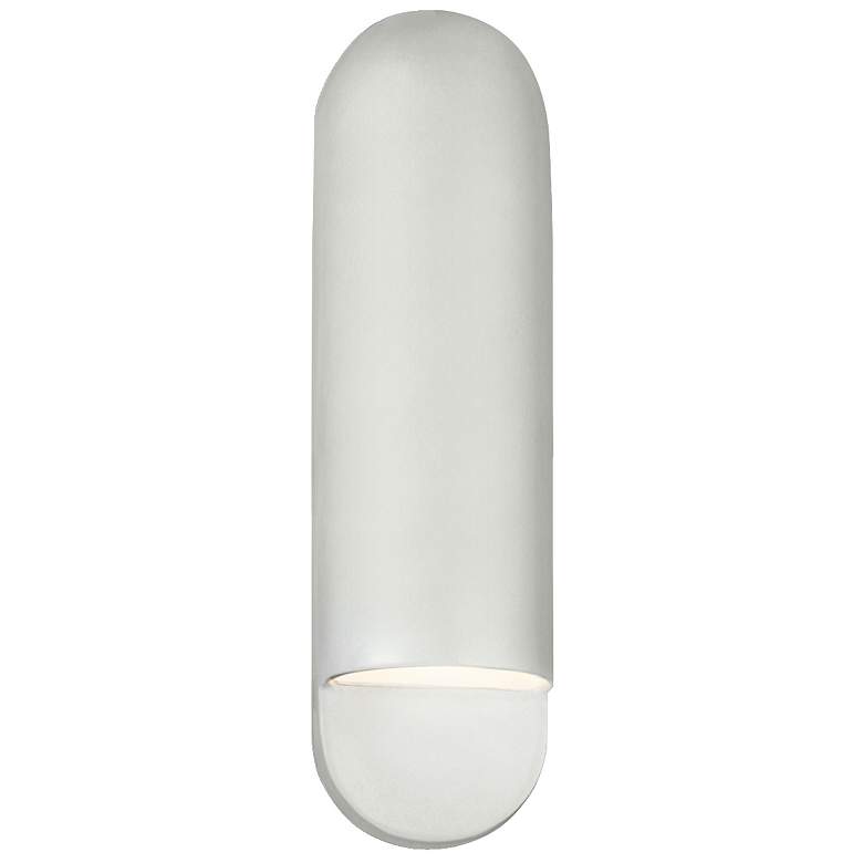 Image 1 Ambiance 20 inch High Bisque Capsule ADA Outdoor Wall Sconce