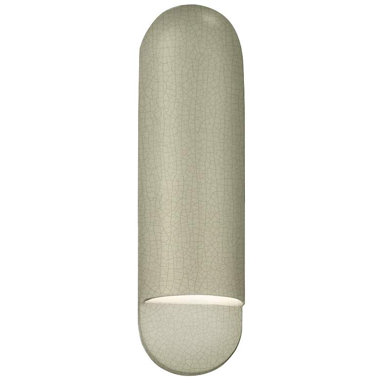 Image 1 Ambiance 20" High Celadon Crackle Capsule ADA Outdoor Sconce