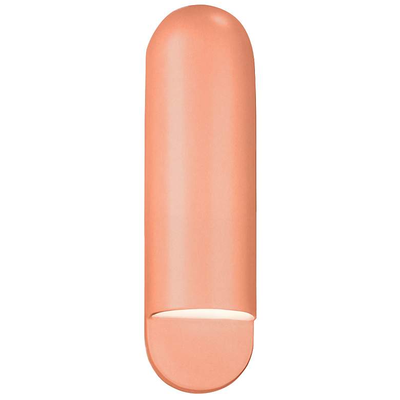 Image 1 Ambiance 20" High Gloss Blush Capsule LED ADA Wall Sconce