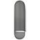 Ambiance 20" High Gloss Gray Capsule ADA Outdoor Wall Sconce