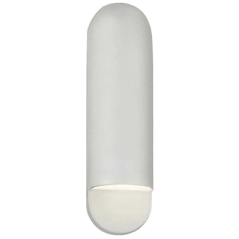 Image 1 Ambiance 20" High Matte White Capsule ADA Wall Sconce