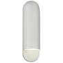 Ambiance 20" High Matte White Capsule ADA Wall Sconce